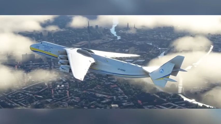 Video: Největší letoun světa znovu vzlétl. Mrija se stala hrdinkou hry